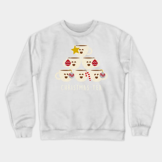 Christmas Tea Crewneck Sweatshirt by MorvernDesigns